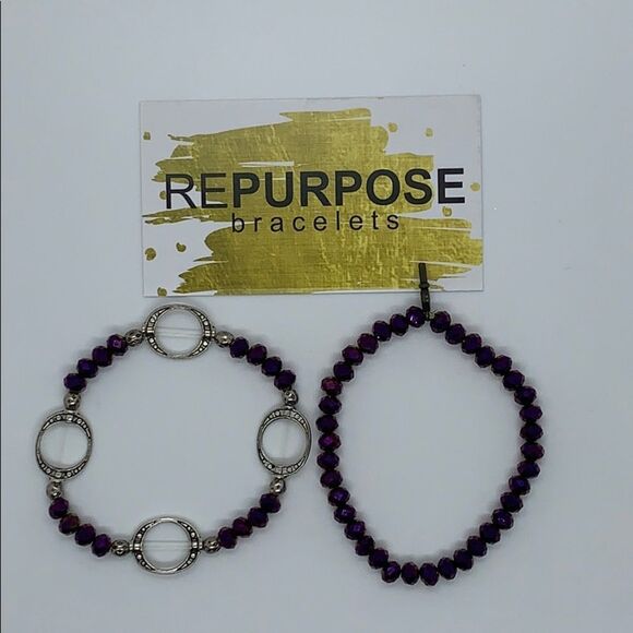 NWT Repurpose Bracelets Beaded bracelet set - Picture 3 of 3